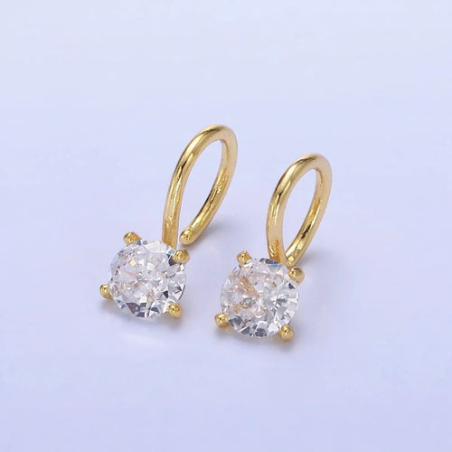 14K Gold Filled Clear CZ Minimalist Ear Cuff (1 Piece)