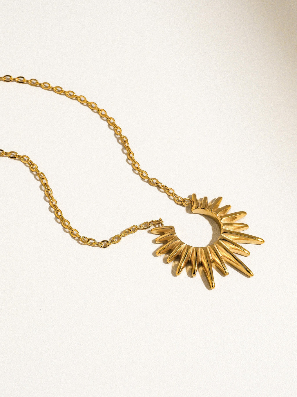Gold Sun Necklace - Muse