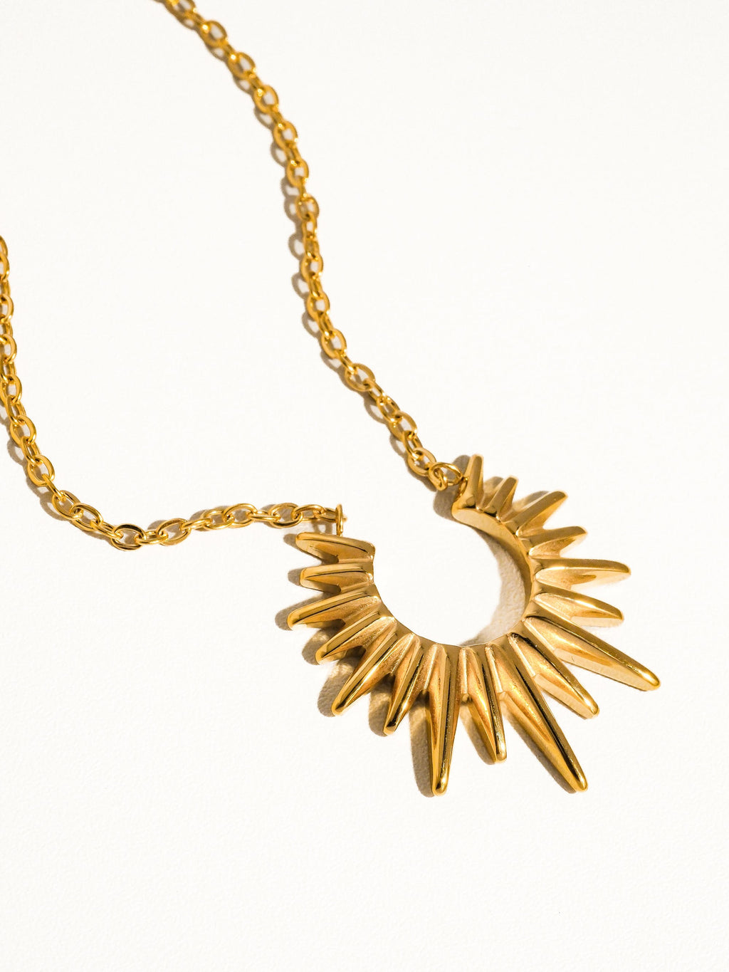 Gold Sun Necklace - Muse