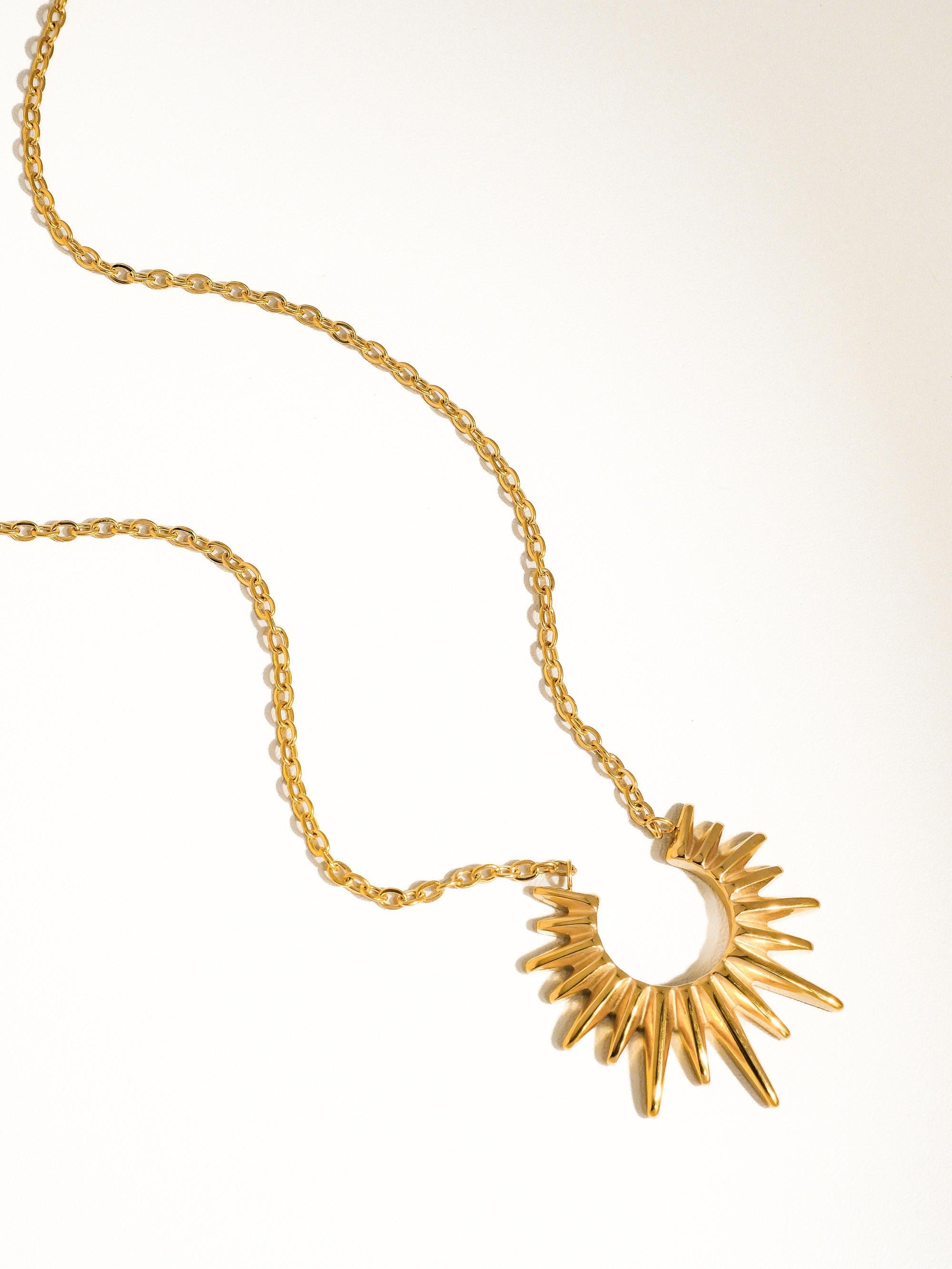 Gold Sun Necklace - Muse