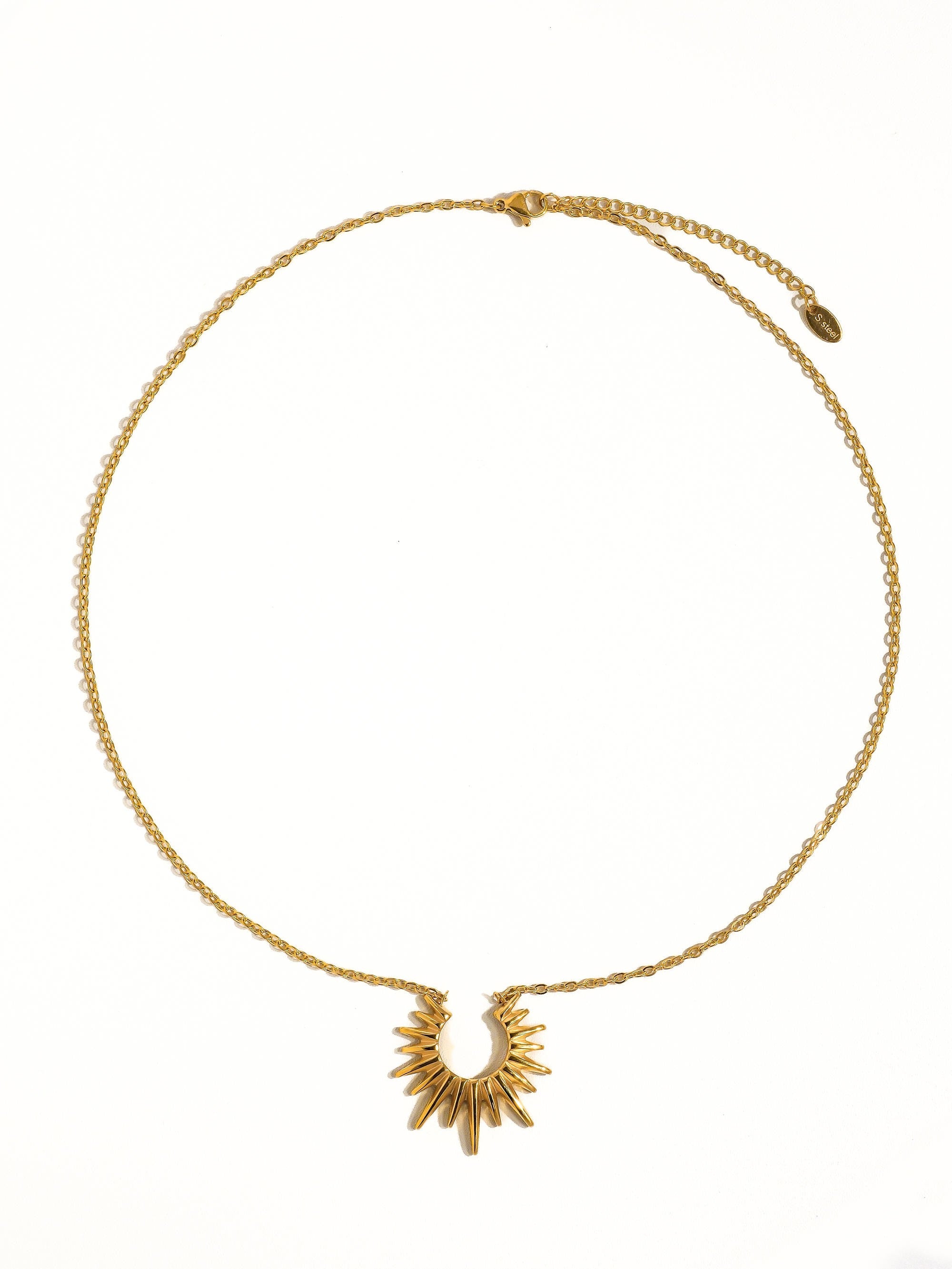 Gold Sun Necklace - Muse