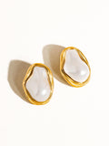 Classic Pearl Round Earring