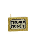 Tequila Money Text Graphic Seed Bead Coin Purse