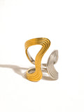 Wavy Abstract Ring