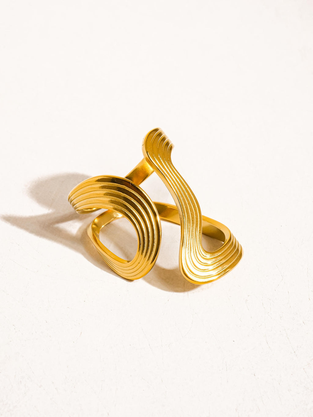 Wavy Abstract Ring