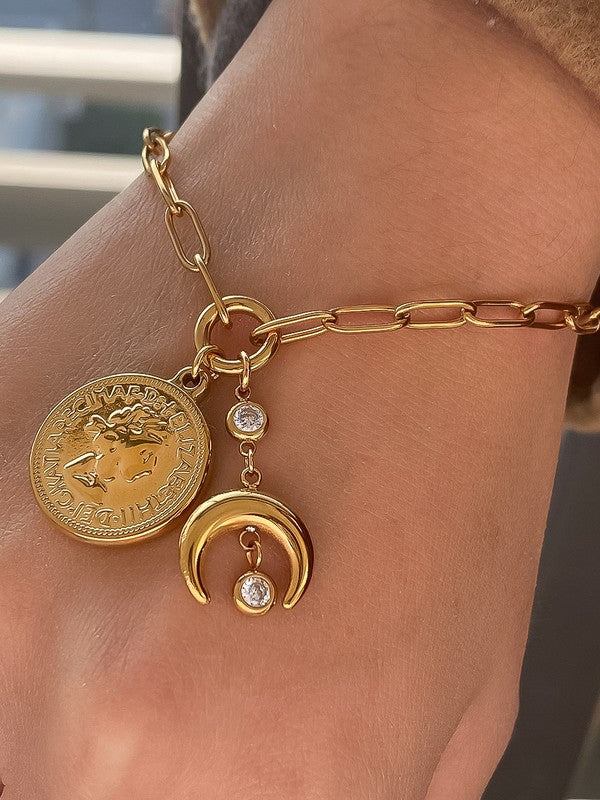 Celestial Coin Bracelet