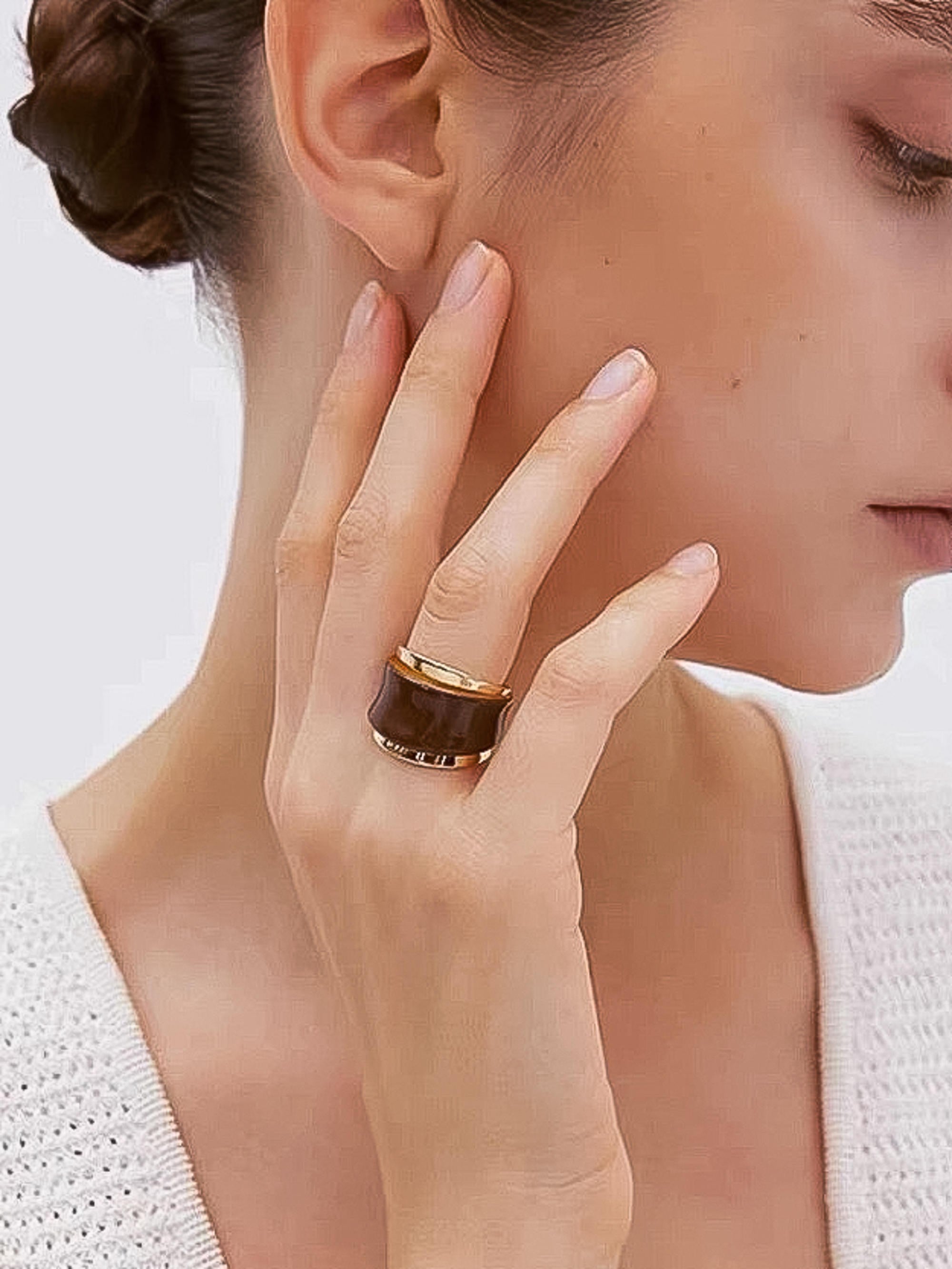 Enamel Band Ring - Josiah