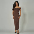 Contour Off-the-shoulder Maxi Dress