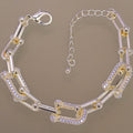 Victorian U-Link Zirconia Bracelet