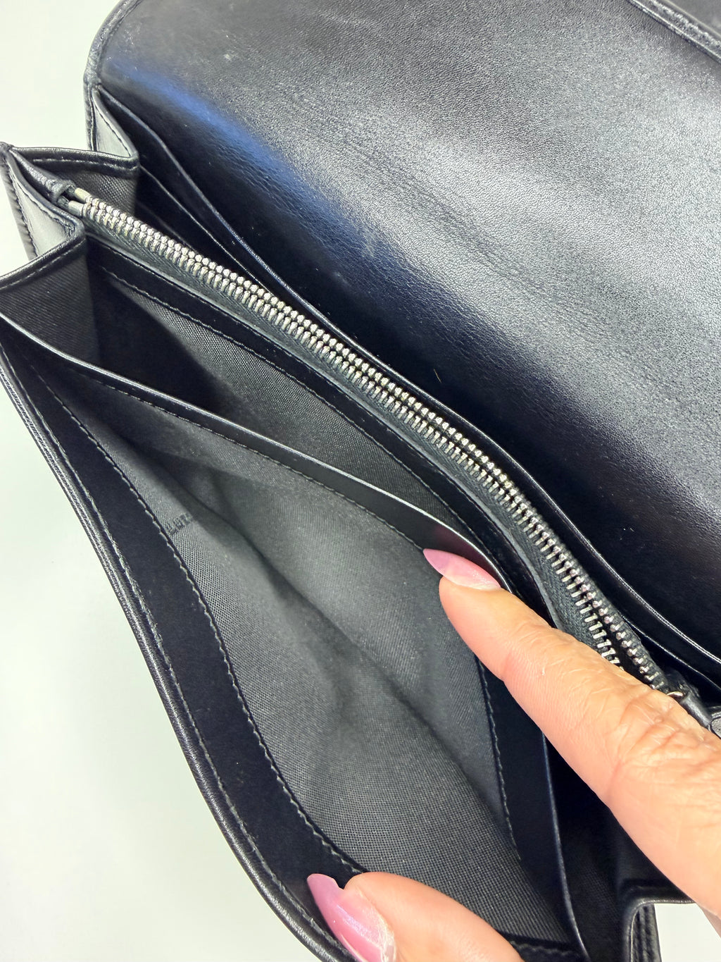 FENDI Zucca Canvas Leather Bifold Long Wallet