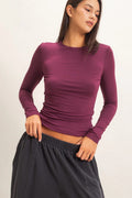 Crew Neck Long Sleeve Top