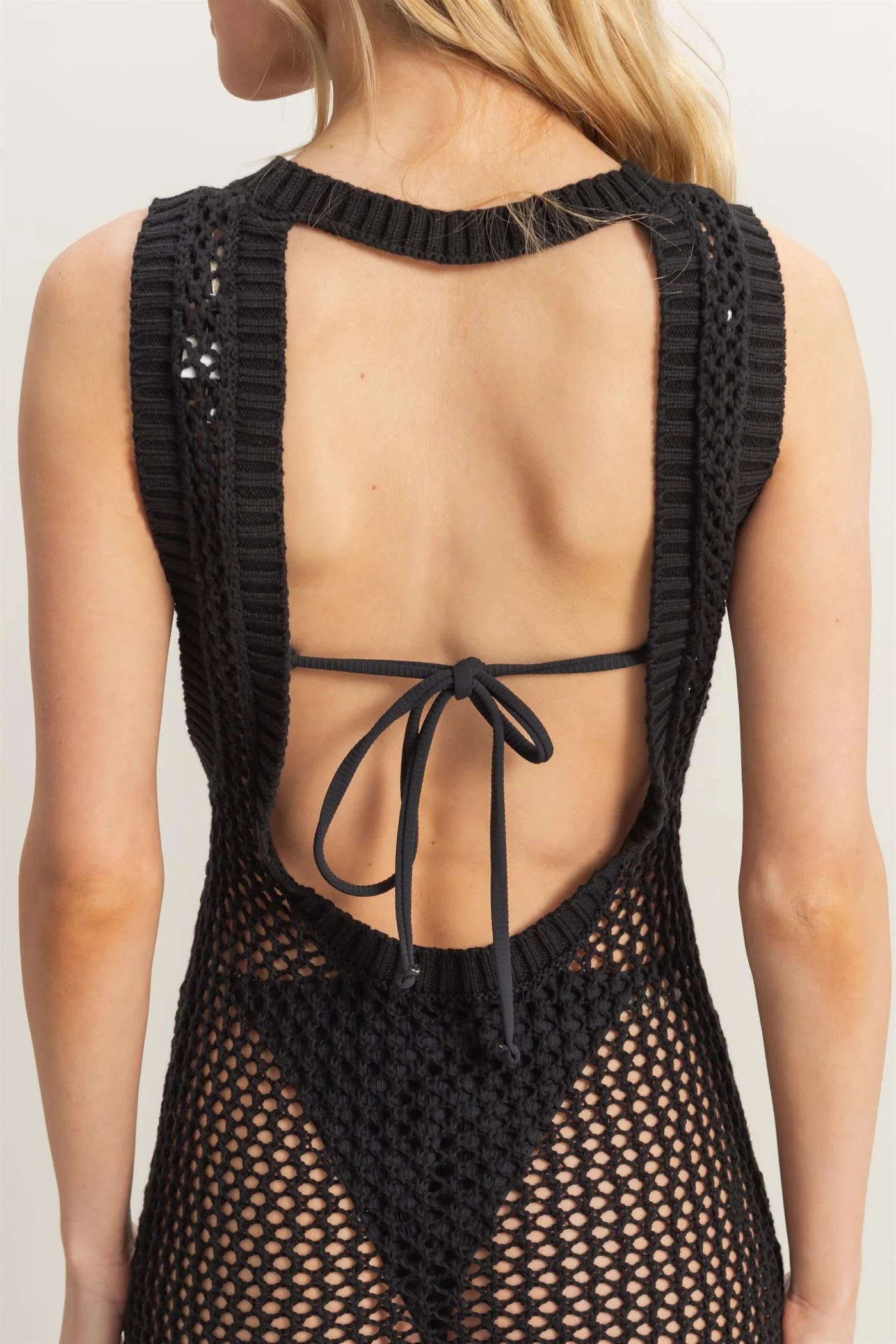 Open Back Bodycon Coverup Maxi Dress
