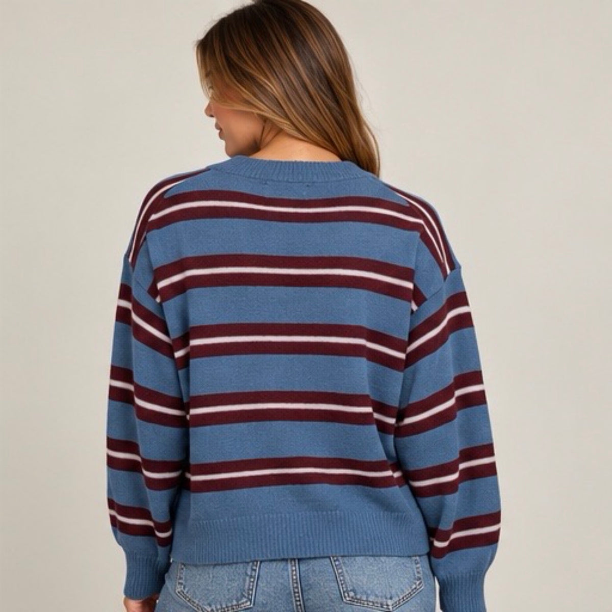 Stripe Crew Sweater