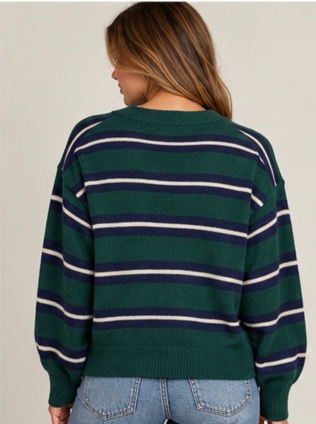 Stripe Crew Sweater