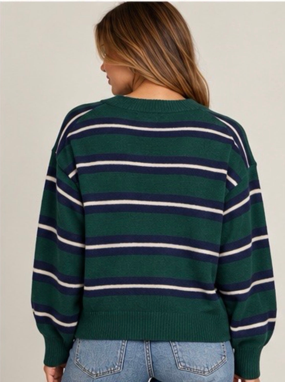Stripe Crew Sweater