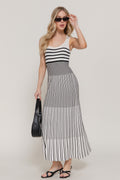 Sleeveless Stripe Long Dress