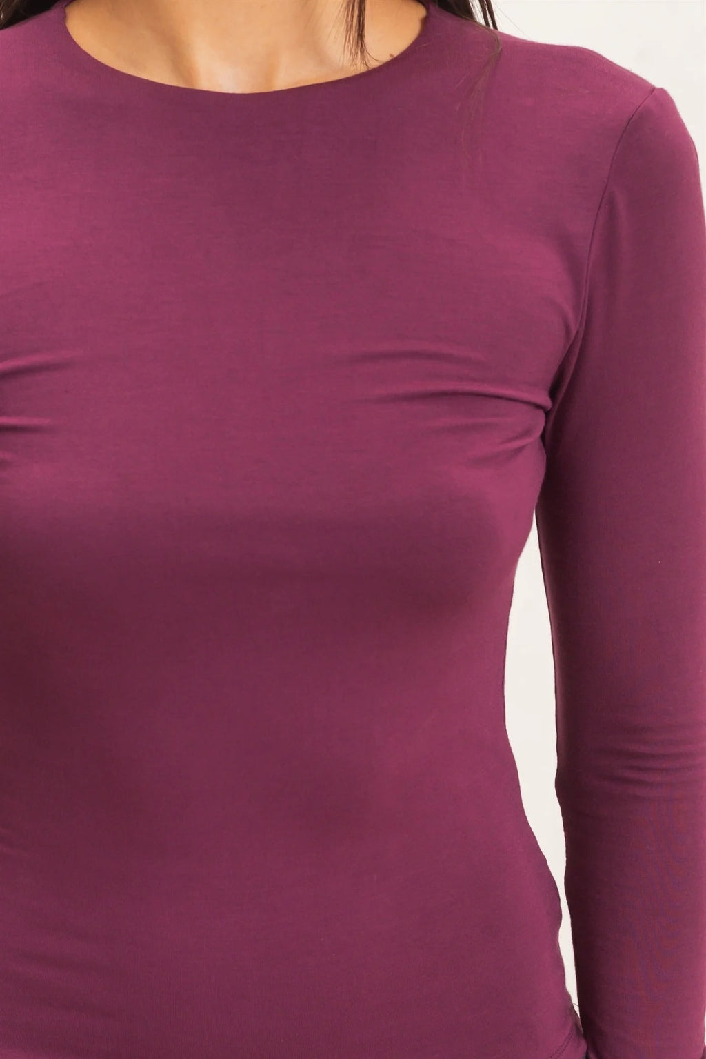 Crew Neck Long Sleeve Top