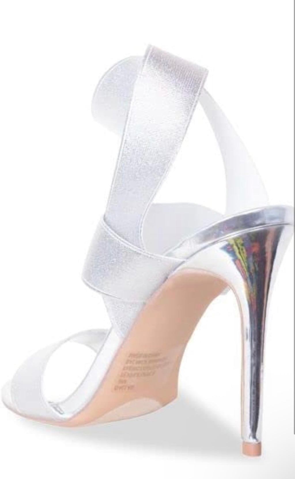 Dallas Ankle-Strap Elastic Fitted Dress Stiletto Heeled Sandals