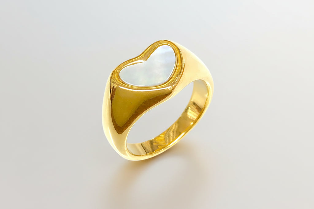 GF Stainless Steel Pure Heart of the Ocean Ring