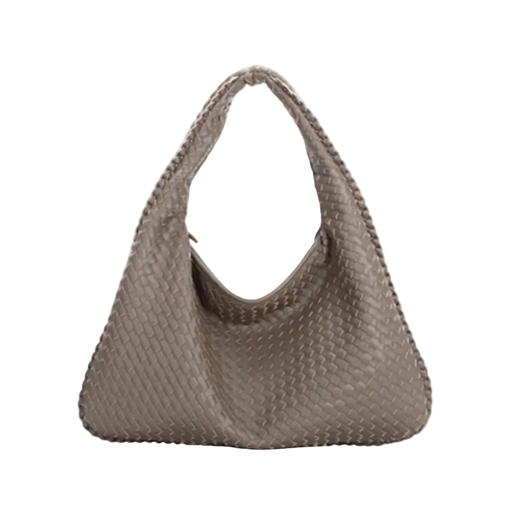 Textured Shoulder Hobo Bag
