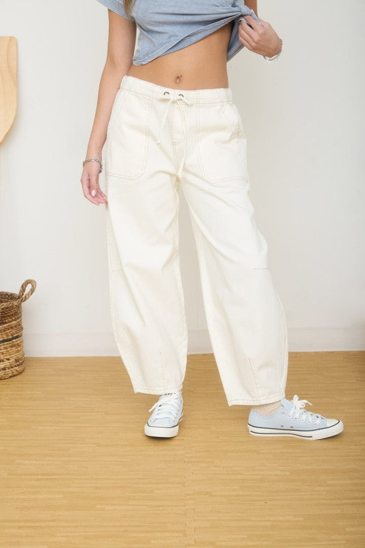 Drawstring Baggy Jean