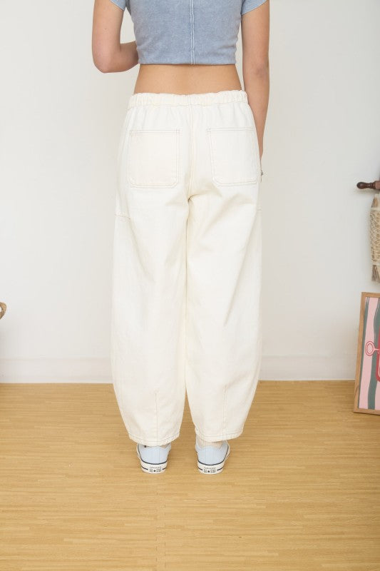 Drawstring Baggy Jean