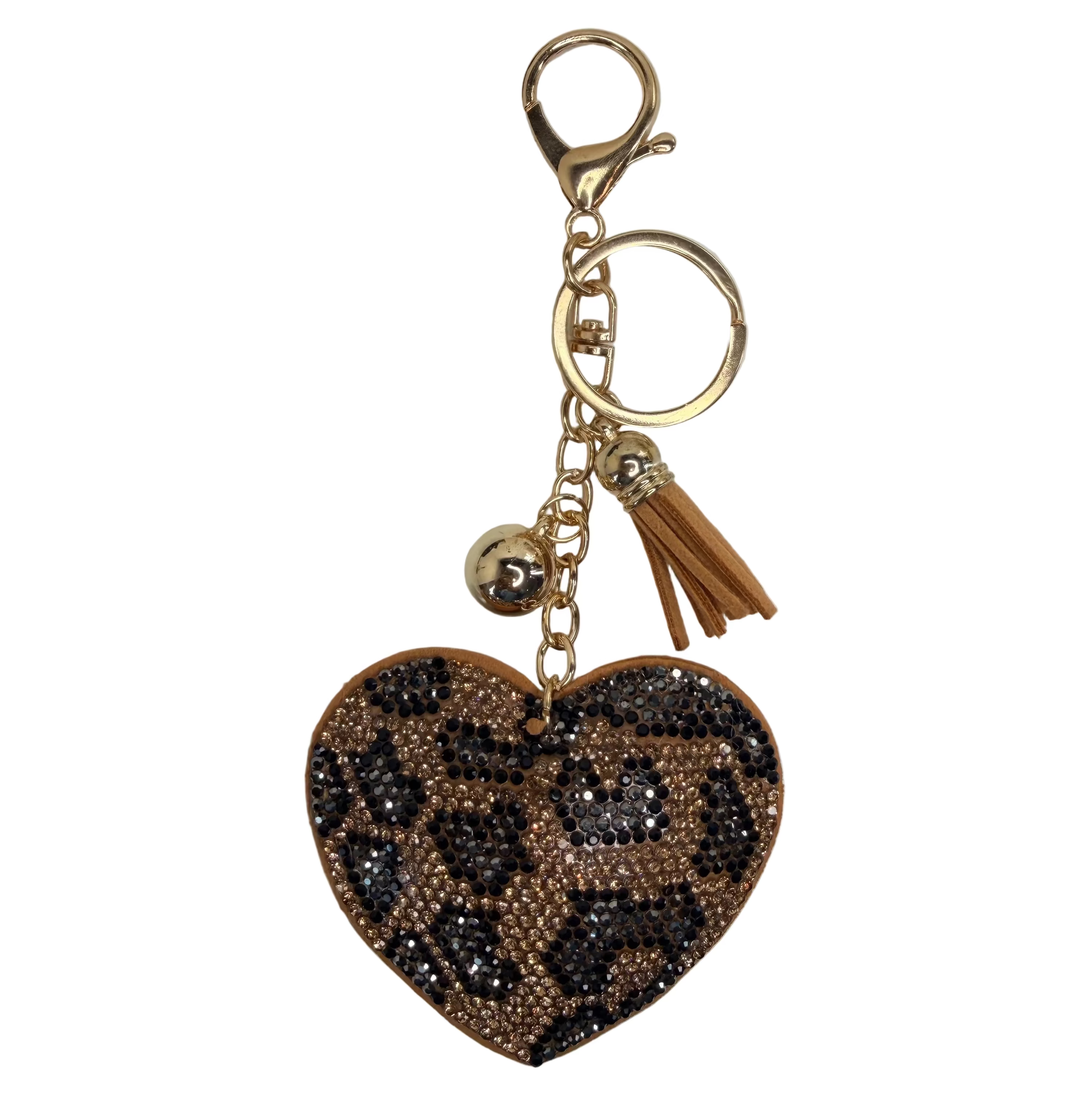 Cheetah Key Charm