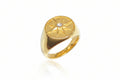 Stainless Steel Solar Flare Celestial Ring