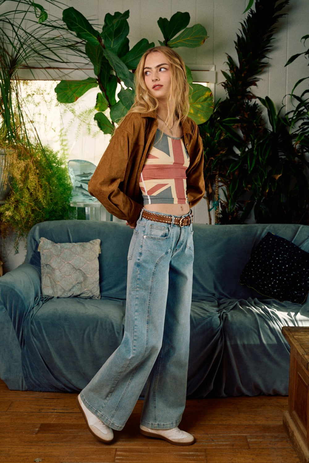 High Rise Wide Leg Jeans