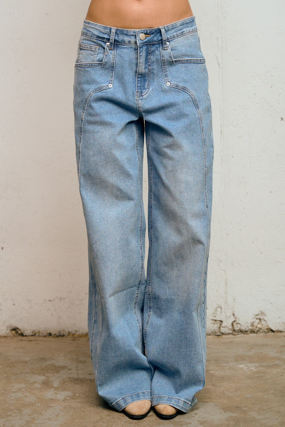 High Rise Wide Leg Jeans