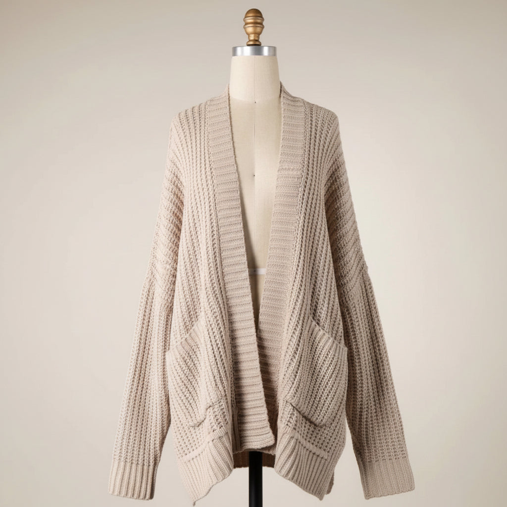 Chenille Cable Knit Cardigan