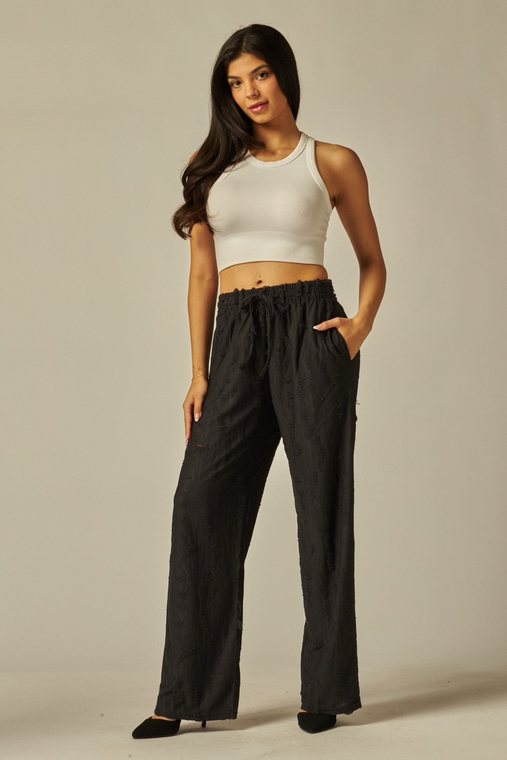 Wide Leg Printed Lounge Pants For Women