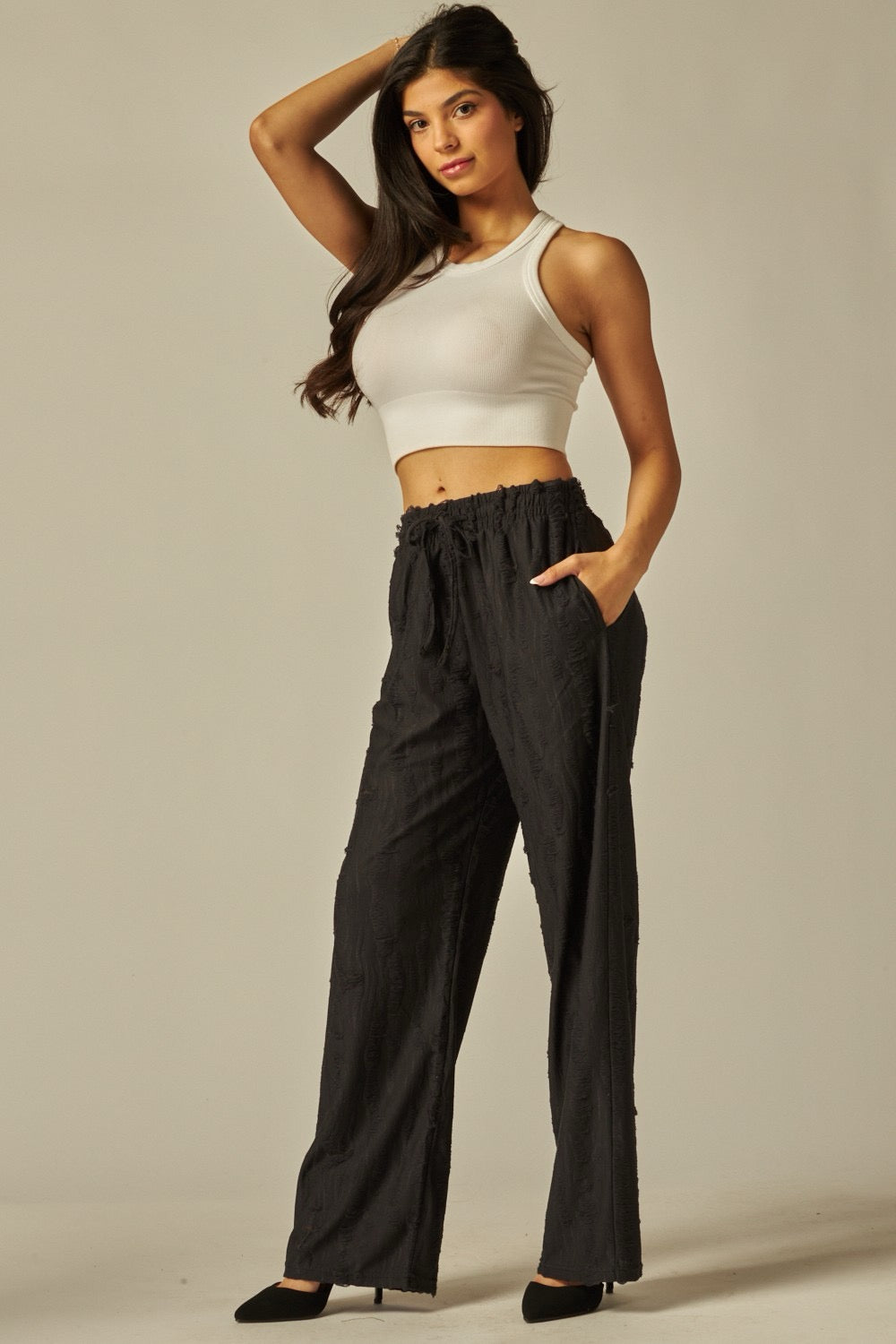 Wide Leg Printed Lounge Pants For Women