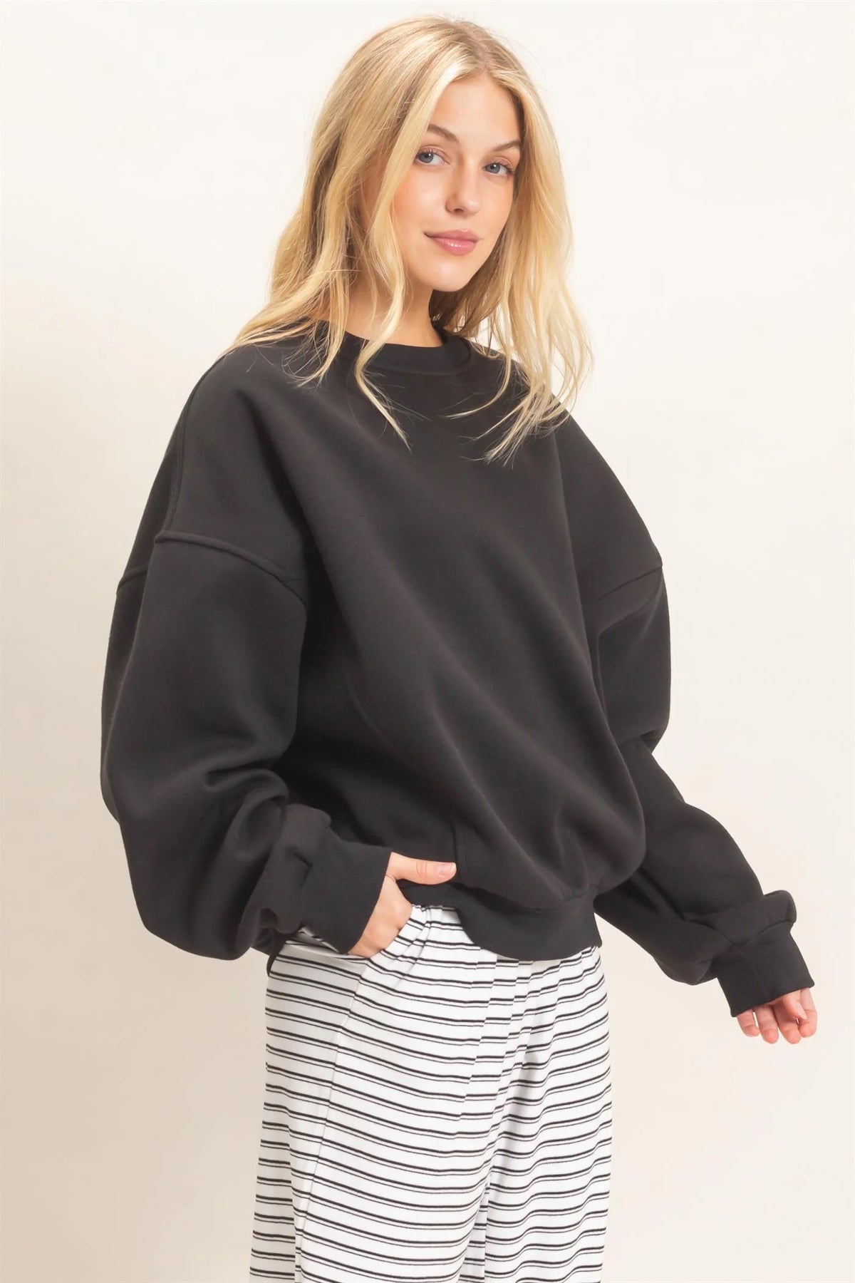 Oversized Dropped Shoulder Sweatshirt