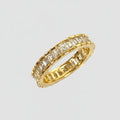 Gold Filled 4mm Square CZ Eternity Band