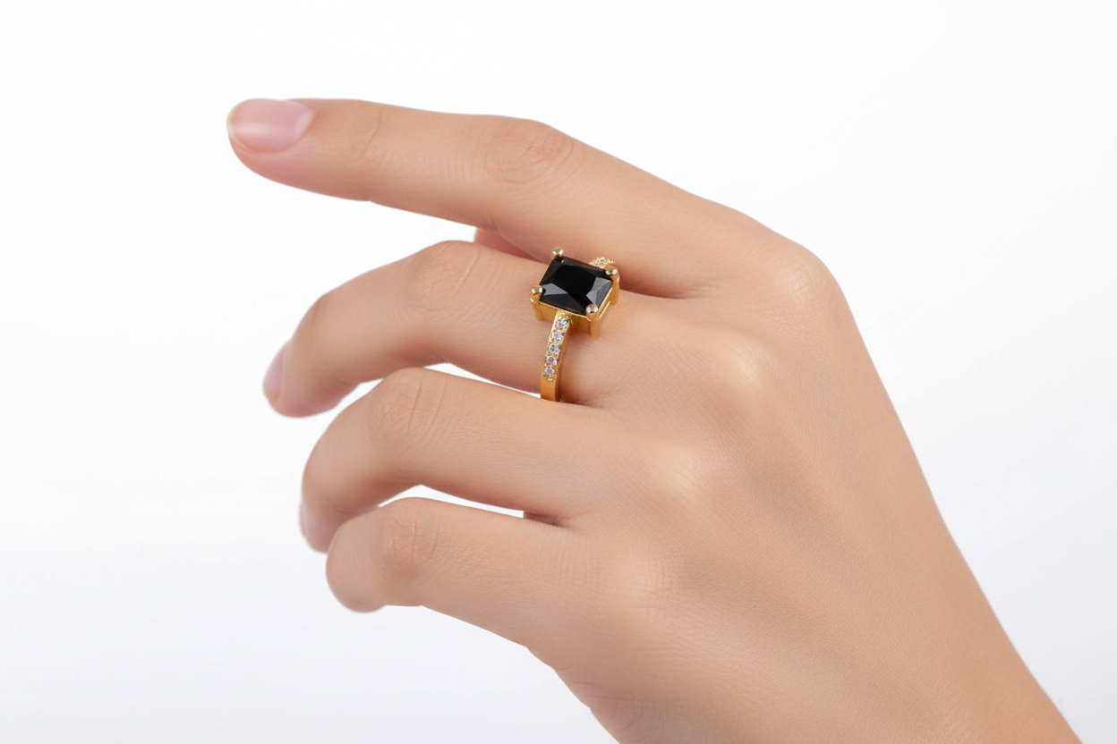 Petite Emerald Cut Ring