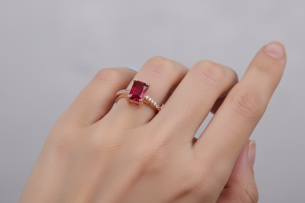 Petite Emerald Cut Ring