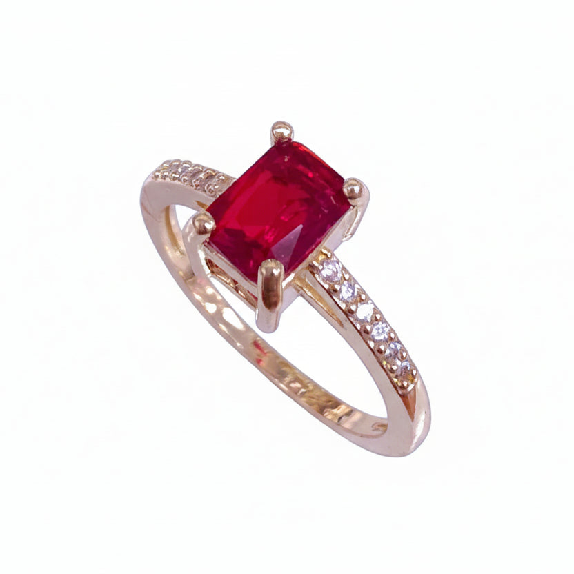 Petite Emerald Cut Ring