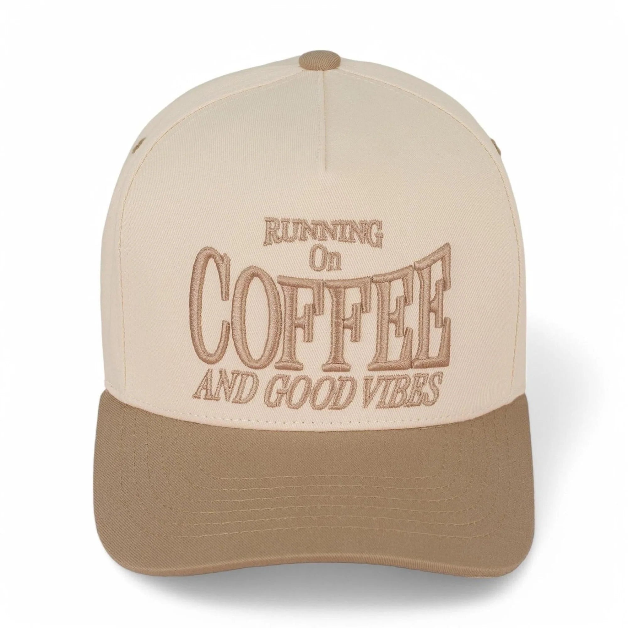 Running on Coffee and Good Vibes Trucker Hat