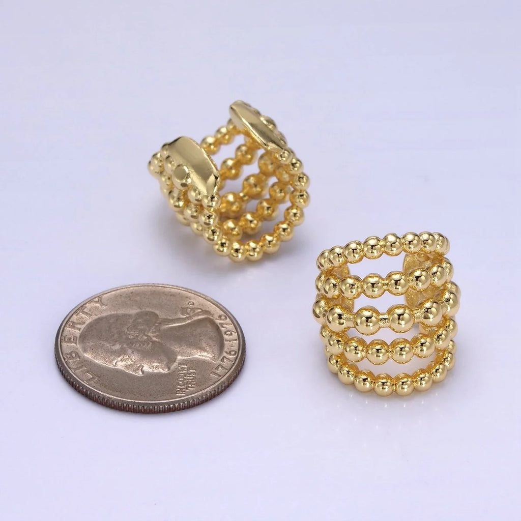 Multiple Band Wide Ear Cuff (1 Piece)
