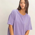 Pigment Dyed Crew Neck T-Shirt