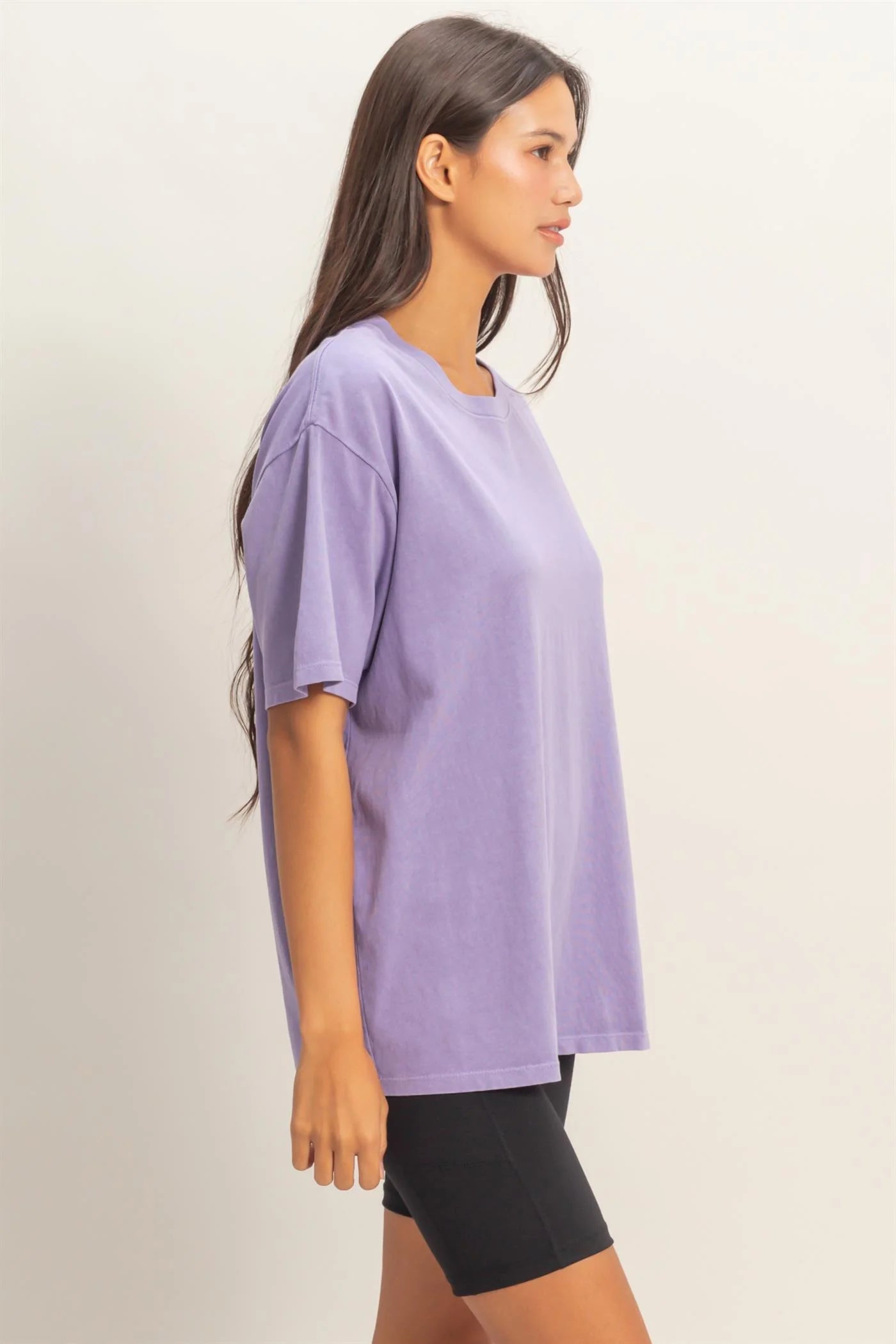 Pigment Dyed Crew Neck T-Shirt