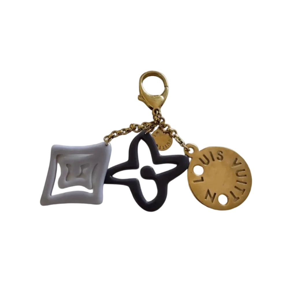 Louis Vuitton Porto Cle Taichenne Flower Key Ring Charm